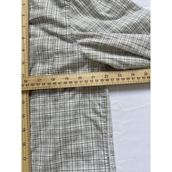 WRK Work Rest Karma Shirt Mens XL Green Blue Reworked Dupplin Button Long Sleeve - Picture 4 of 7